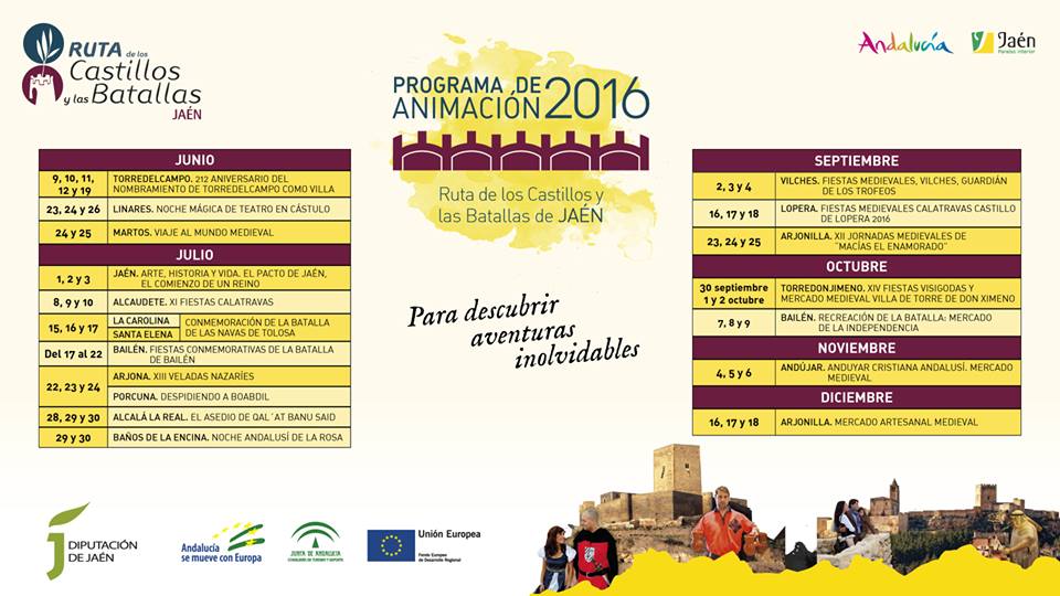 Programa animación Ruta Castillos y Batallas Jaén