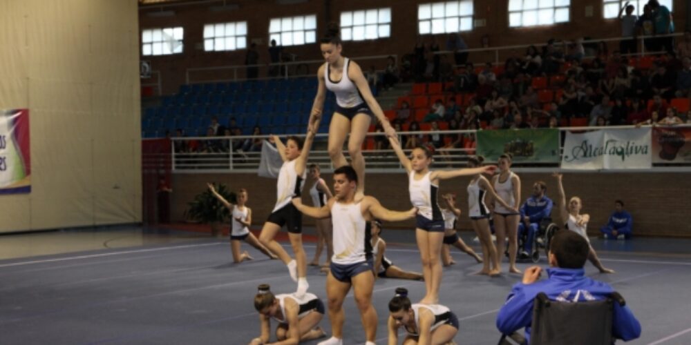 Exhibición de gimnastas locales y foráneos en la IV Copa Enequipo