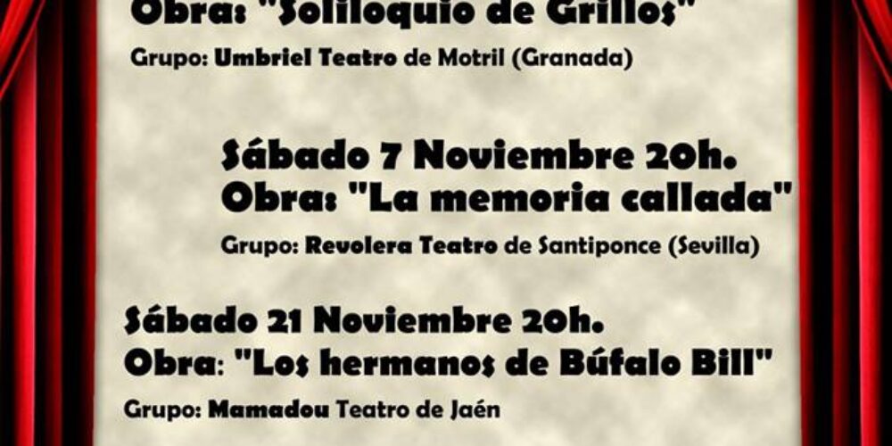 DIAS DE TEATRO EN ALCALA LA REAL